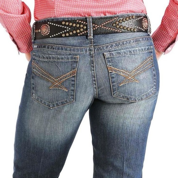 CINCH WOMEN'S WESTERN ADA MEDIUM WASH DENIM JEANS | NEW/NWT!!🤠🩷👖 - Picture 2 of 12